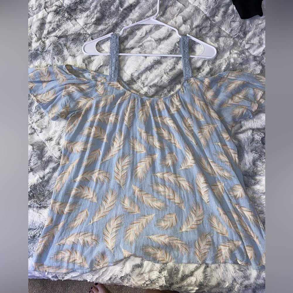 Torrid Feather Cold Shoulder Top